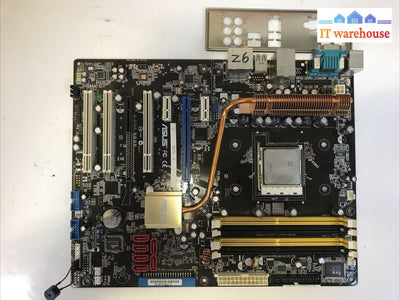 - Asus M2N-E Atx Am2 Nforce 570 Motherboard W/ Amd Sempron Cpu + I/O Shield Tested