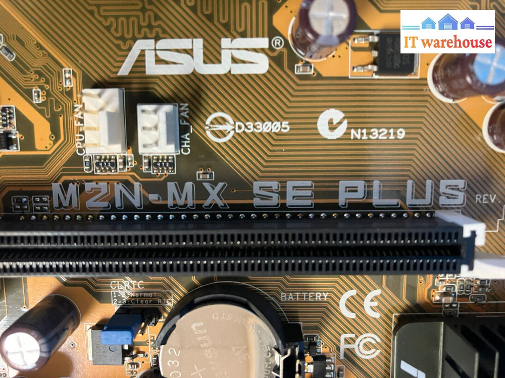 ~ Asus M2N-Mx Se Plus Motherboard W/ Amd Athlon 64 X2 Cpu & I/O Shield