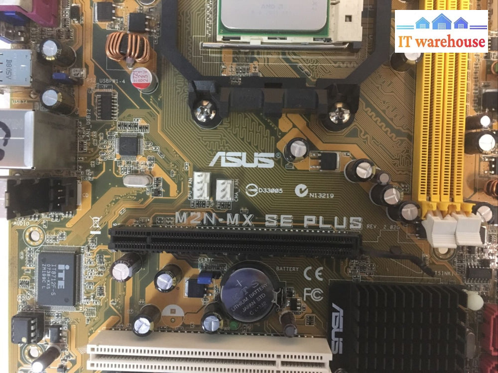 + Asus M2N-Mx Se Plus Motherboard W/ Amd Athlon 64 X2 Cpu I/O Shield