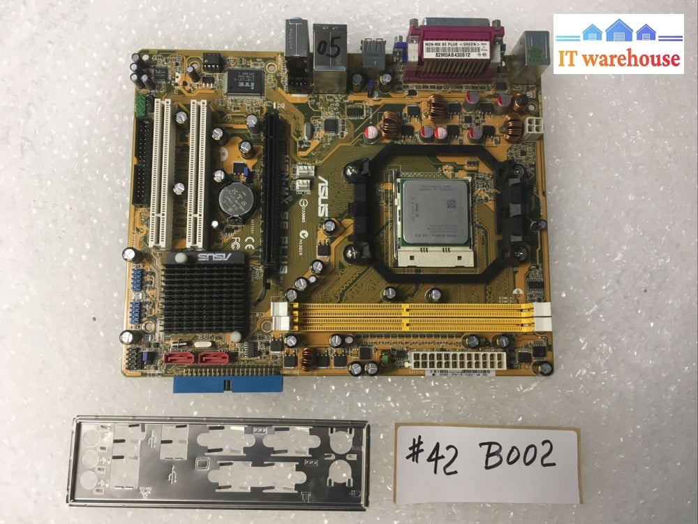 + Asus M2N-Mx Se Plus Motherboard W/ Amd Athlon 64 X2 Cpu I/O Shield