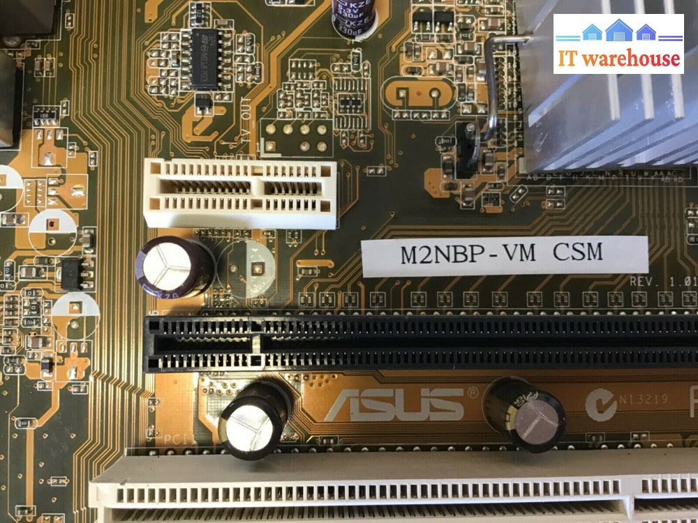 Asus M2Nbp-Vm Csm Motherboard Am2/Am2 + I/O Plate (No Cpu) Tested