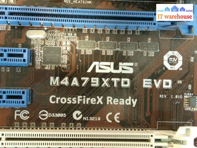 Asus M4A79Xtd Evo Motherboard Am3 W/Amd Phenom Ii X2 550 3.1Ghz + I/O Plate Tested