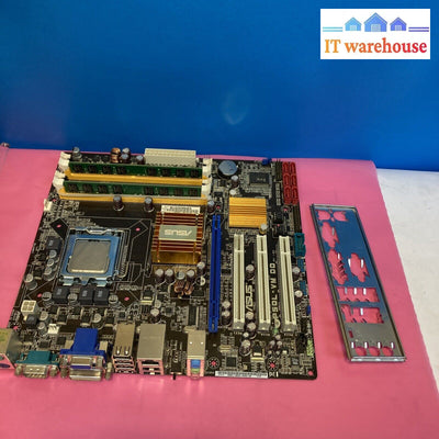 Asus P5B-Vm Do Socket 775 M-Atx Motherboard W/ Intel E7500 /2X2Gb Ram/ Io Plate