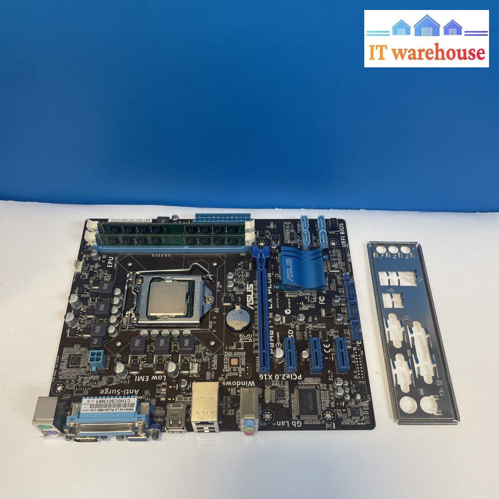 Asus Motherboard P8H61-M Lx Plus + I5-2500 / 2×4Gb Memory