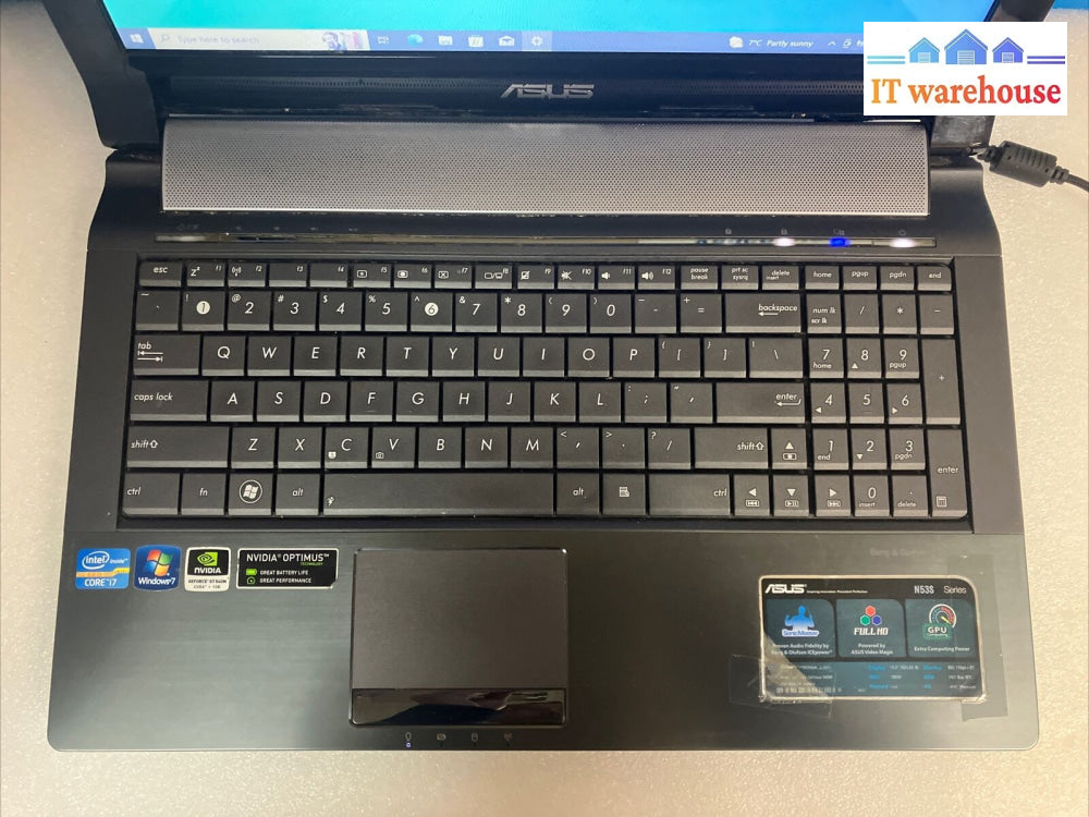~ Asus N53S 15.6’ Laptop I7-2630Qm Cpu / 16Gb Ram 250Gb Ssd Win10 Pro (Read)