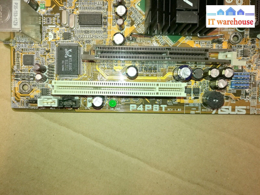 + Asus P4P8T Rev 1.02 Socket 478 Motherboard (No Cpu And Ram)