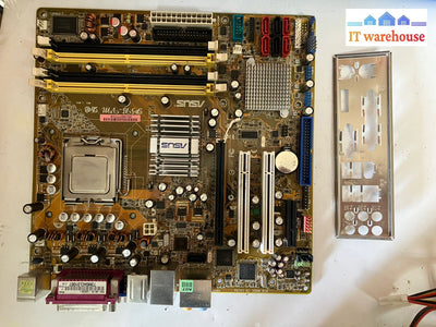 ~ Asus P5B-Vm Do Socket 775 M-Atx Motherboard W/ C2Q Q6600 Slacr + Io Plate