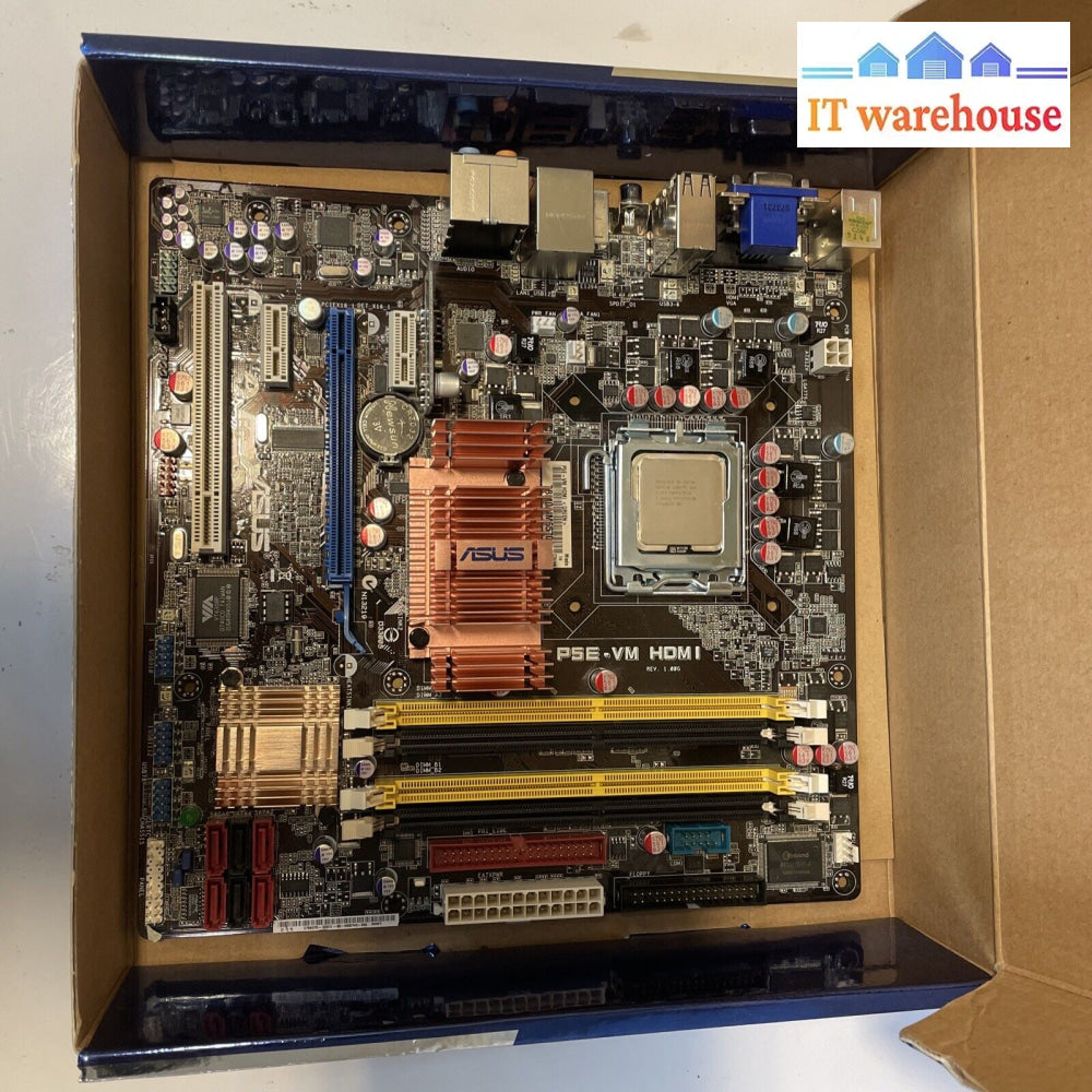 Asus P5E-Vm Se Core 2 Quad/Duo Lga775 Motherboard + C2D E6750 Cpu