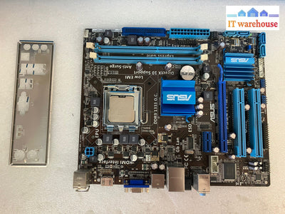 ~ Asus P5G41T-M Hdmi Vga Lga 775 Intel Motherboard With E5500 Cpu & I/O Shield