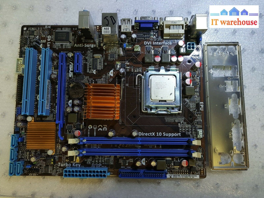 - Asus P5G41T-M Le Lga775 Motherboard W/ Intel E5400 Cpu Tested