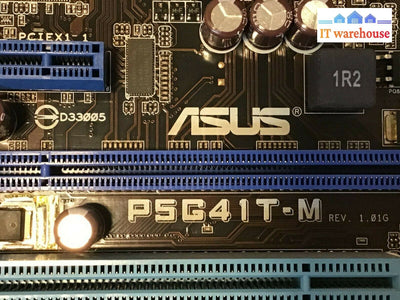 Asus P5G41T-M Lga 775 Motherboard W/ E5700 3.0Ghz Cpu + I/O Shield Fully Tested