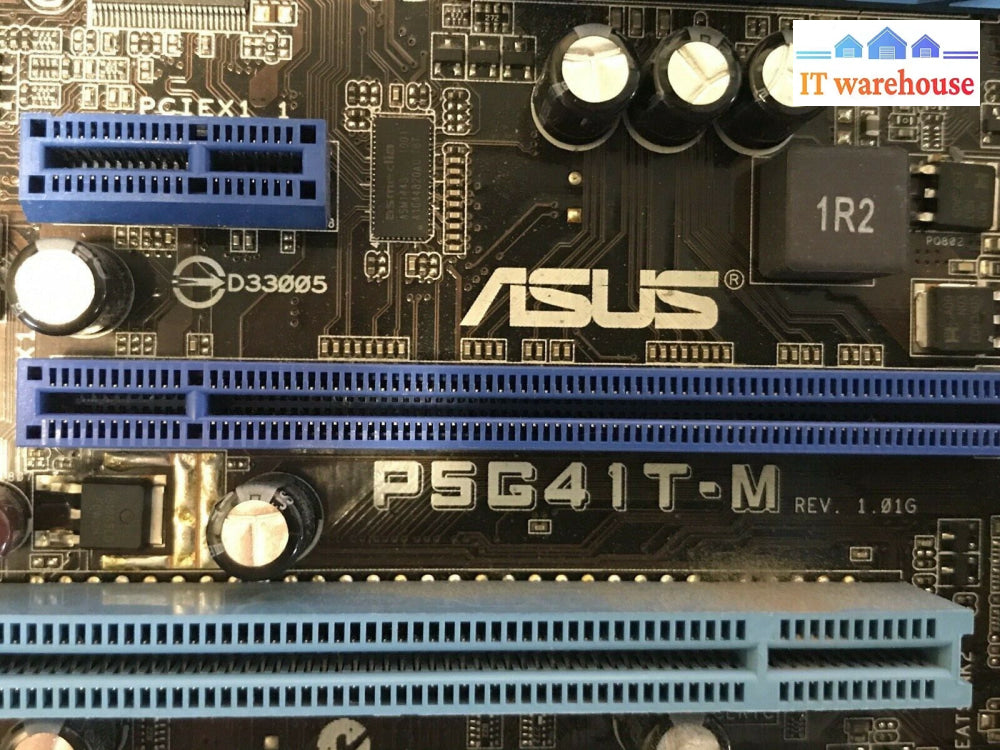 Asus P5G41T-M Lga 775 Motherboard W/ Q6600 2.40Ghz Cpu + I/O Shield Fully Tested