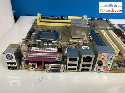 ~ Asus P5K-Vm Lga775 Ddr2 Motherboard W/ Core 2 Quad Q6600 Cpu & I/O Shield