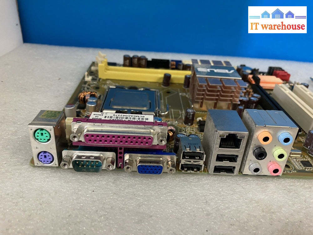 ~ Asus P5Kpl-Cm Lga775 Atx Ddr2 Motherboard With Pentium E5200 Cpu + I/O Shield