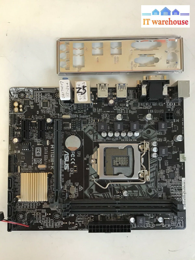 Asus P5Kpl-Cm Lga775 Atx Motherboard W/ E5300 Cpu + Io Shield Tested