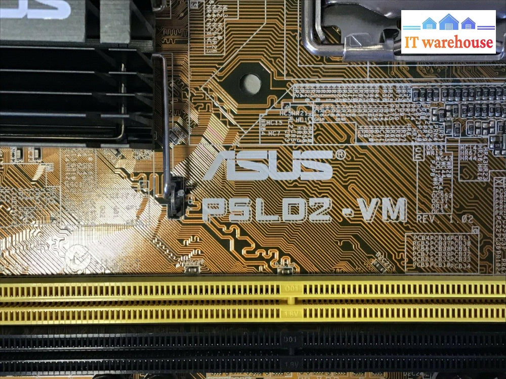 Asus P5Ld2-Vm Lga 775 Motherboard W/ Intel Pentium D 2.8Ghz Cpu + I/O Plate Tested