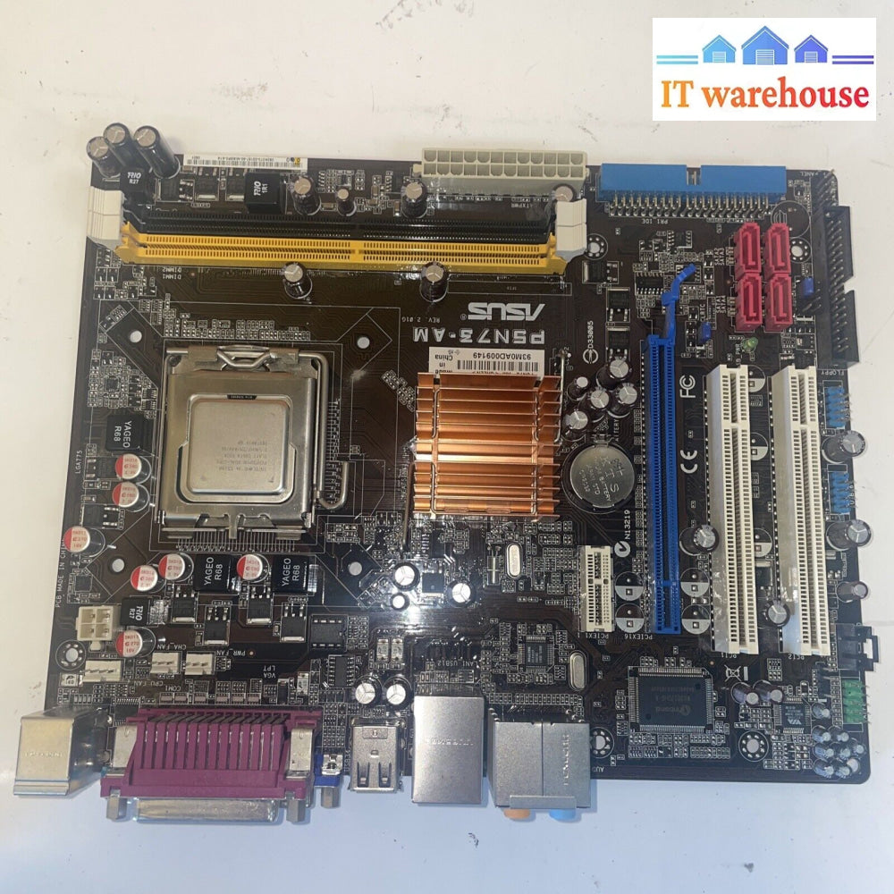 Asus P5N73-Am Rev:2.01G Socket 775 Motherboard / E5200 Cpu