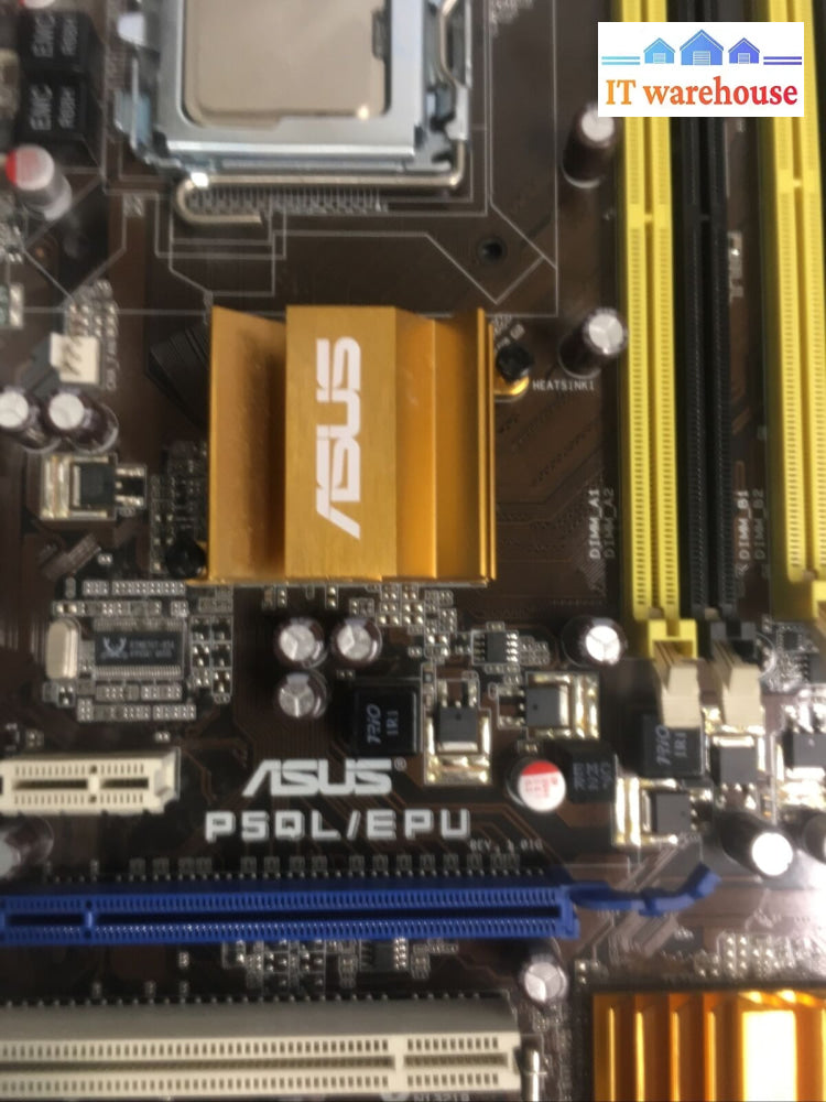 + Asus P5Ql/Epu Motherboard Spdif Out Socket 775 With Intel E6500 Cpu I/0 Plate