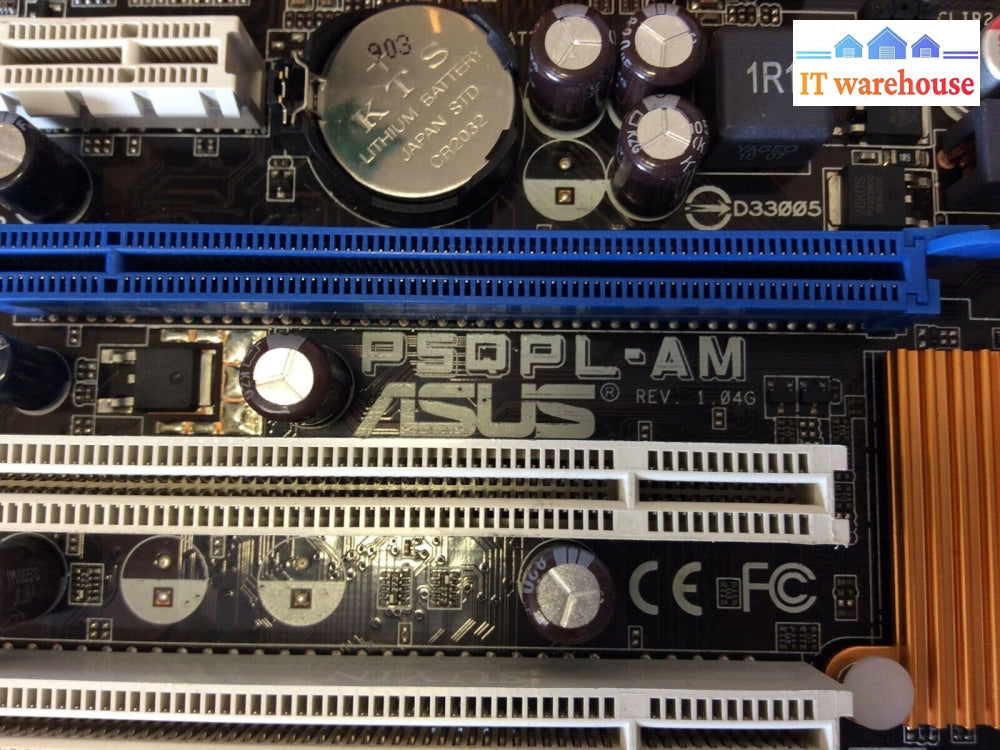 Asus P5Qpl-Am Lga 775 M-Atx Motherboard W/ E6500 2.93Ghz Cpu + I/O Shield Tested