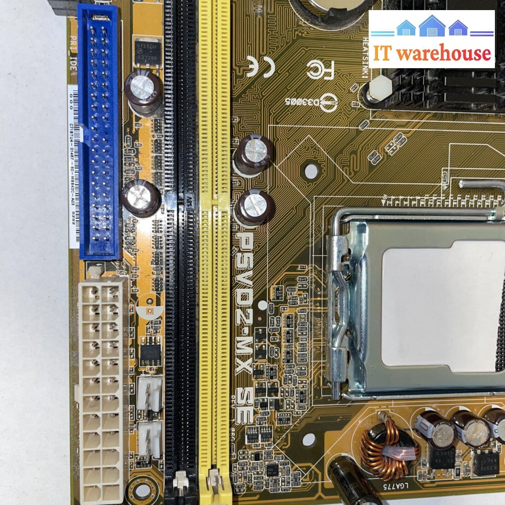 Asus P5Vd2-Mx Se Mainboard Motherboard Pci-E Pci Microatx Ide Fdd Sata Lga775