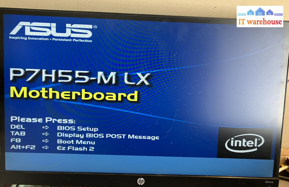 ~ Asus P7H55-M Lx Motherboard Lga1156 W/ Intel Core I3-540 + I/O Shield *Tested*