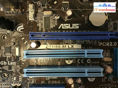 Asus P7H55-M Lx Motherboard W/ Intel I3-540 + I/O Shield Tested