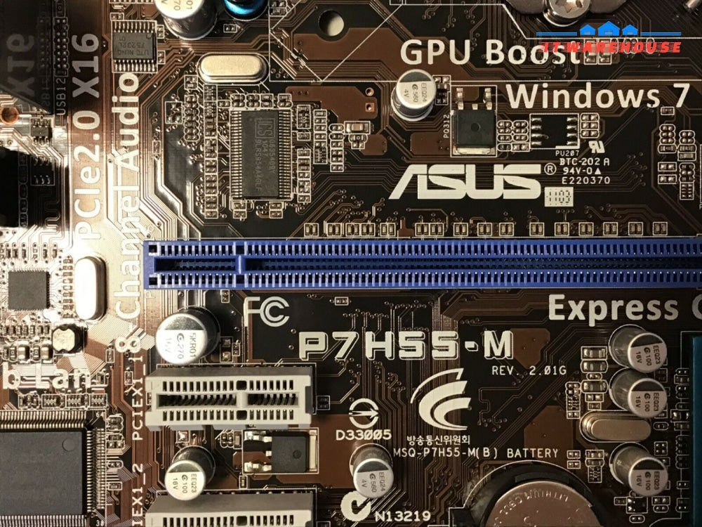 Asus P7H55-M Socket Lga1156 Hdmi Motherboard W/ Intel I3-550 + I/O Shield Tested