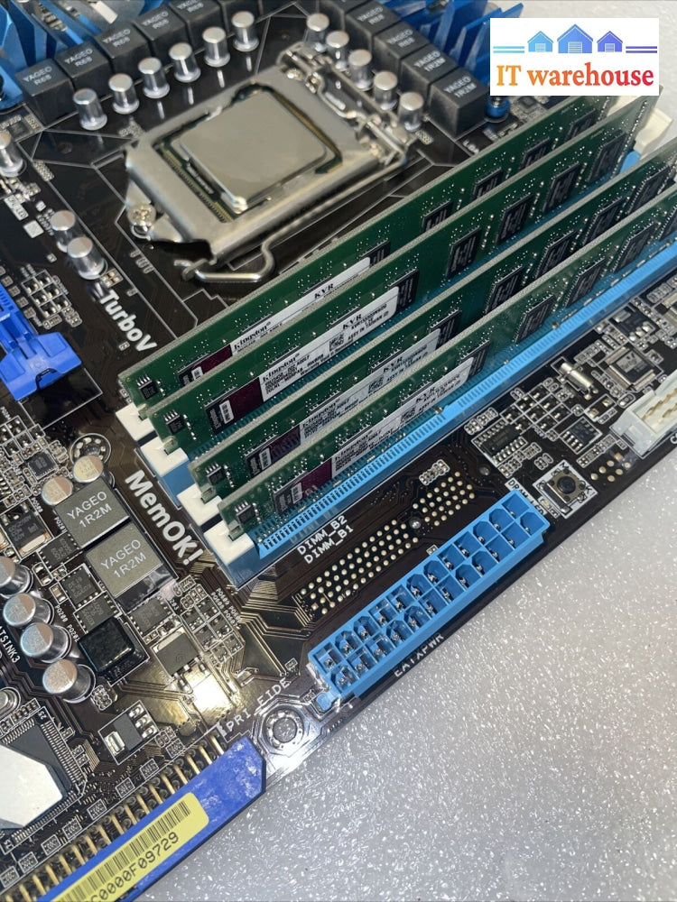 Asus P7P550 Motherboard + I5-650 Cpu 8Gb Ram Combo