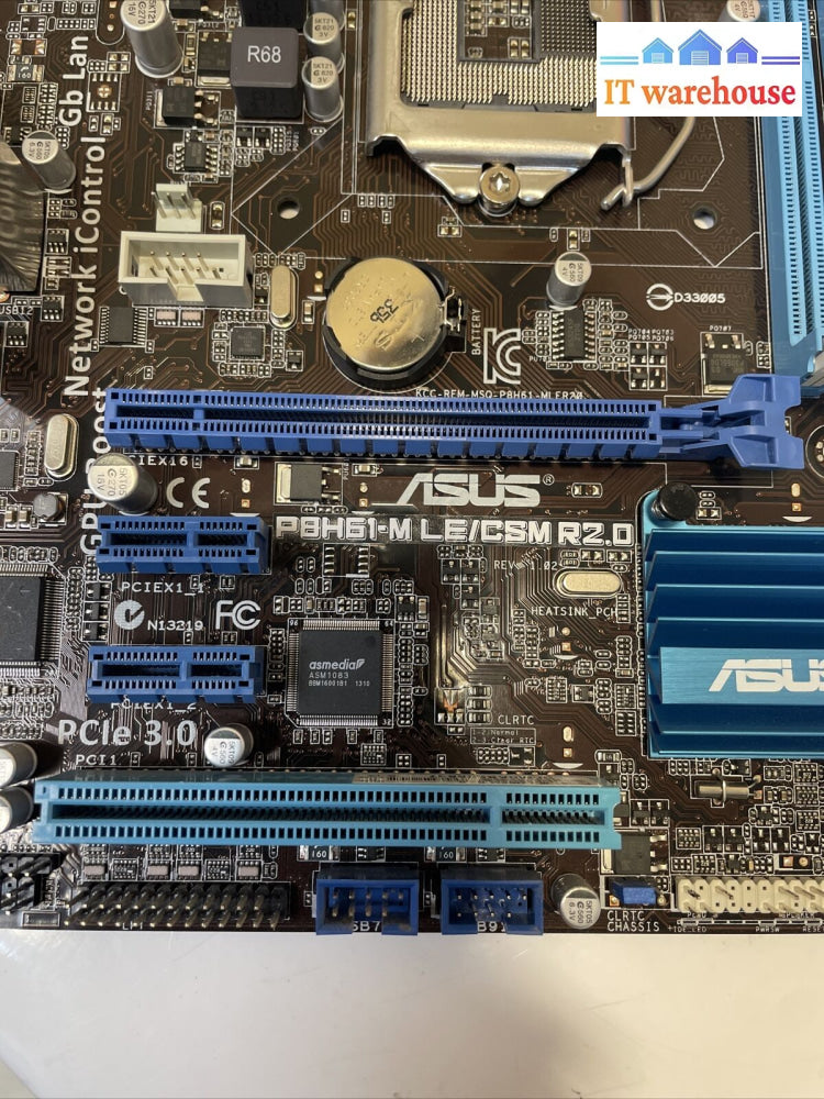 Asus P8H61-M Le/Csm R2.0 Ddr3 Micro Atx Desktop Motherboard W/Io Shield