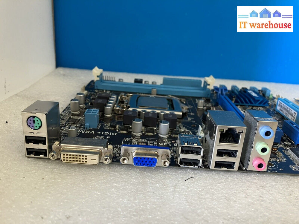 ~ Asus P8H61-M Le/Csm R2.0 Motherboard Lga 1155 Ddr3 W/ Pentium G645 & Io Shield