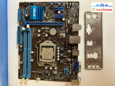 ~Asus P8H61-M Lx3 R2.0 Motherboard Lga 1155 Ddr3 + Intel Core I3-2120 Io Plate