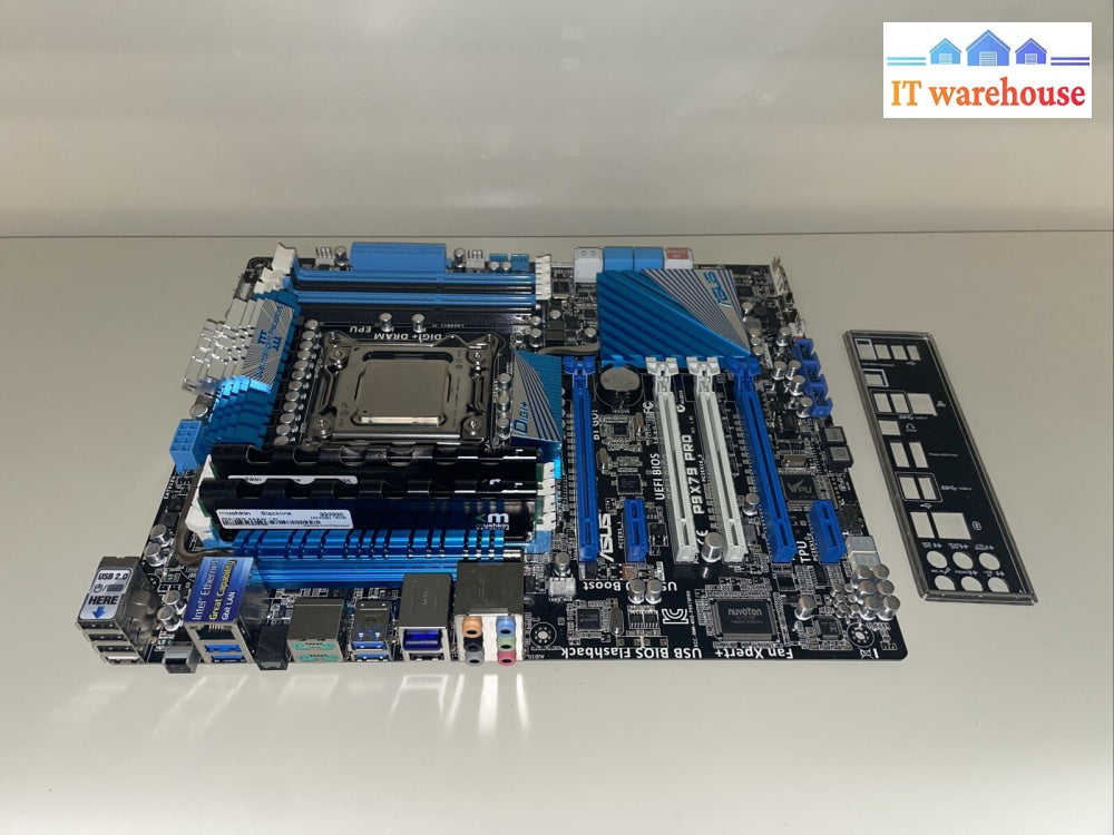 Asus P9X79 Pro Lga 2011 Atx Usb 3.0 Ddr3 Motherboard Io / I7-3820 2X4Gb Ram