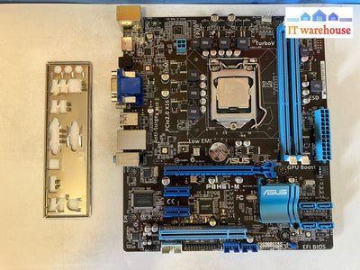 ~Asus Pbh61-M Lga1155 Ddr3 Microatx Motherboard W/ Intel Pentium 620 & Io Shield