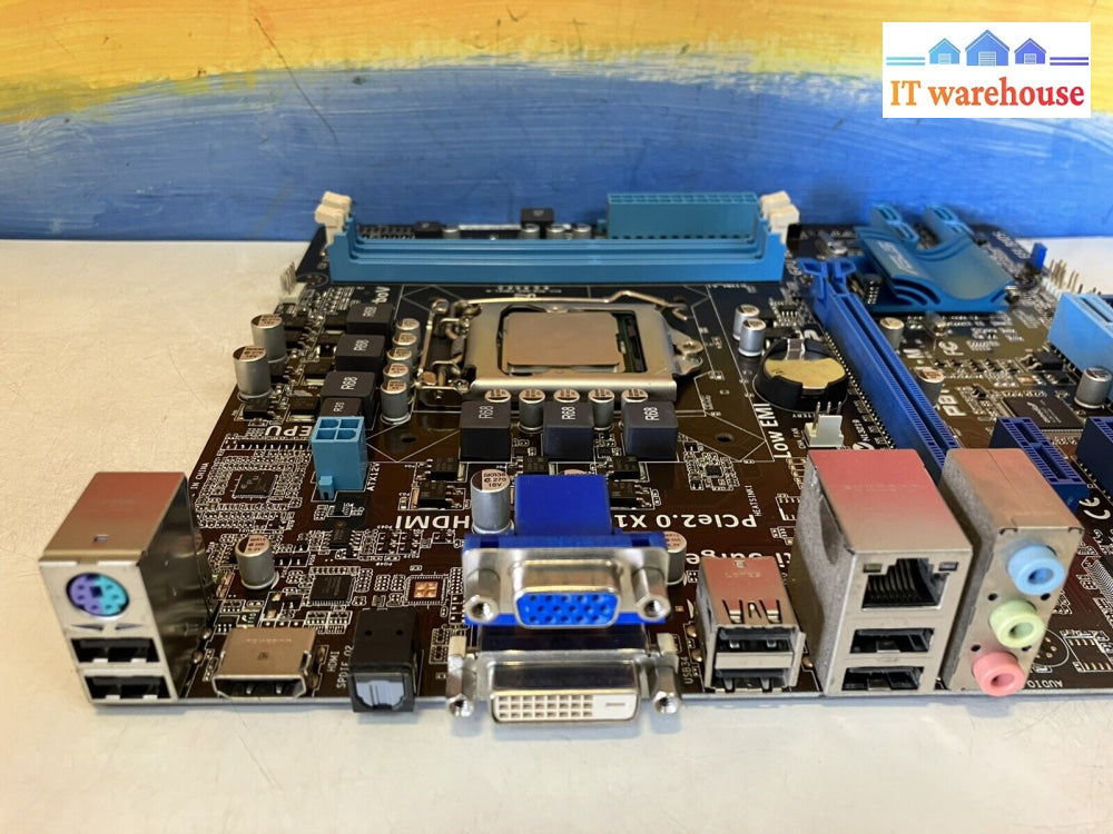 ~Asus Pbh61-M Lga1155 Ddr3 Microatx Motherboard W/ Intel Pentium 620 & Io Shield