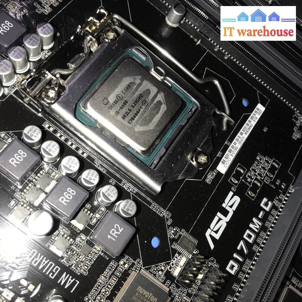 Asus Q170M-C Socket 1151 Ddr4 Micro-Atx Motherboard (With I5-6500 Cpu + 8Gb Ram) -