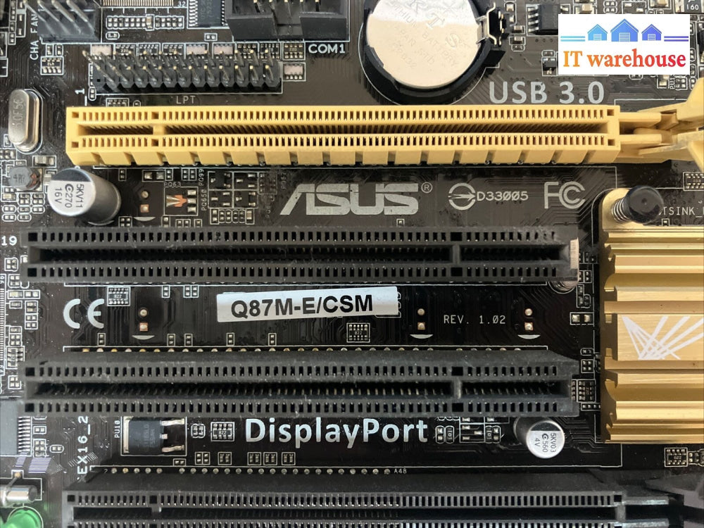 Asus Q87M-E/Csm Ddr3 M-Atx Lga 1150 Motherboard With I/O Shield ~