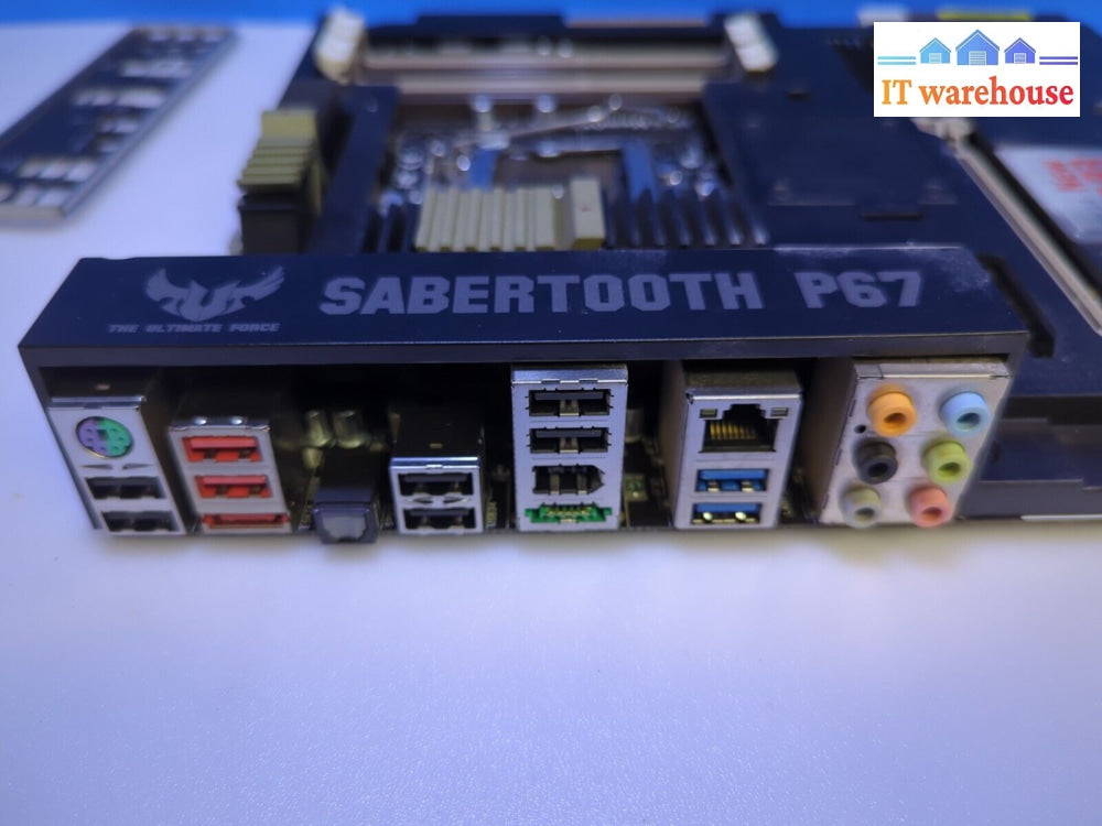 Asus Sabertooth Intel P67 Lga1155 Motherboard + I/O Plate -