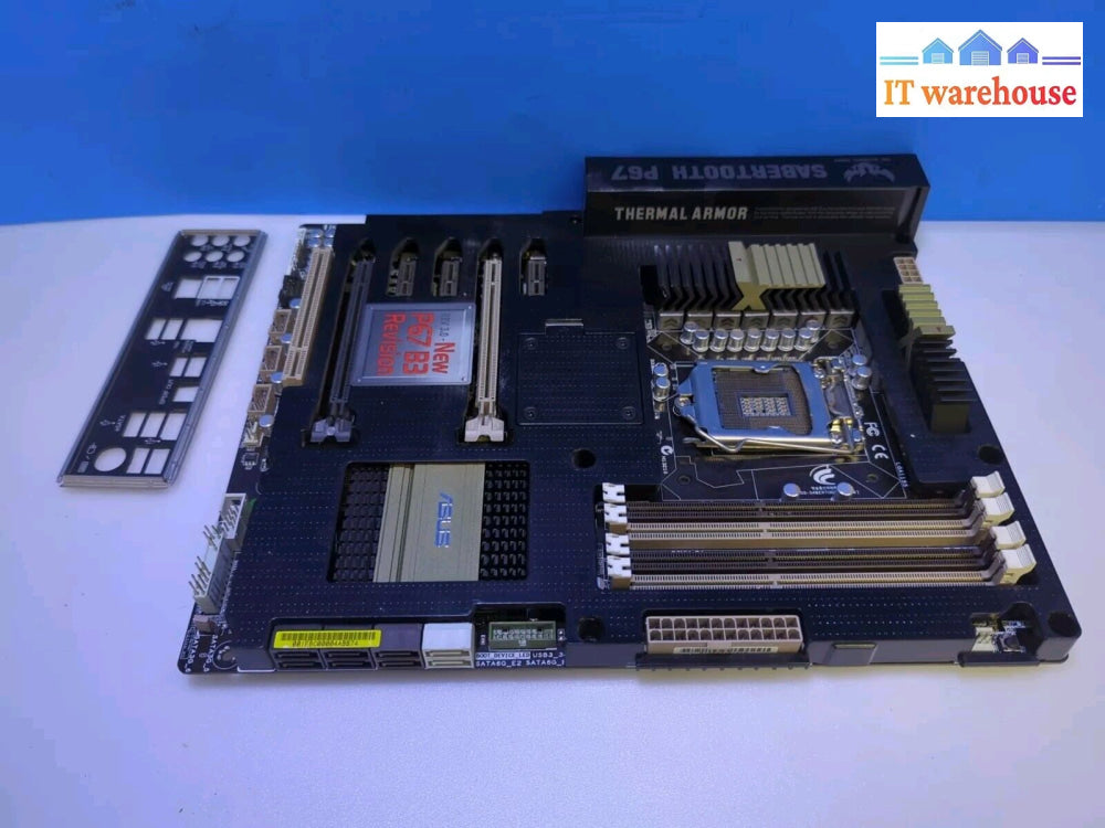 Asus Sabertooth Intel P67 Lga1155 Motherboard + I/O Plate -