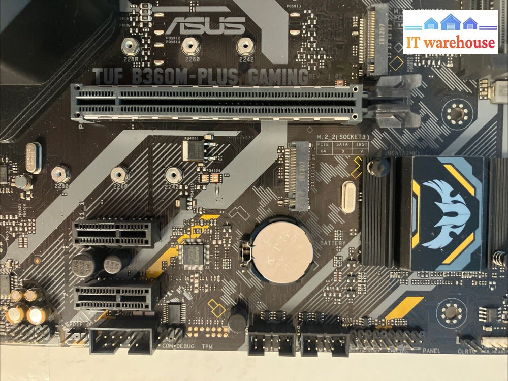 Asus Tuf B360M-Plus Gaming Lga 1151 Ddr4 Hdmi Usb-C M-Atx Motherboard W/ Plate ~