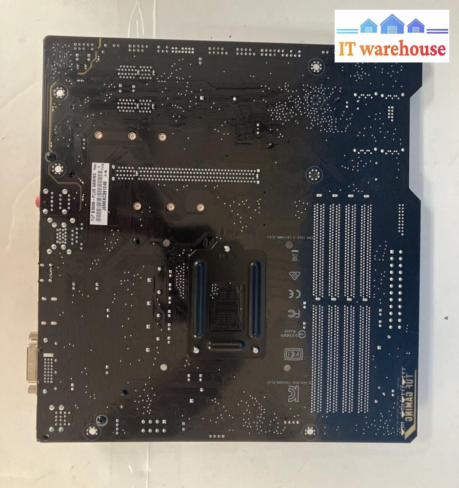 Asus Tuf B360M-Plus Gaming Lga 1151 Ddr4 Hdmi Usb-C M-Atx Motherboard W/ Plate ~