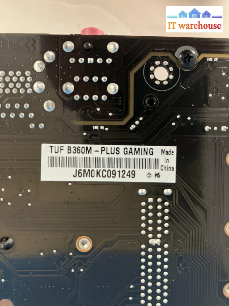 Asus Tuf B360M-Plus Gaming Lga 1151 Ddr4 Hdmi Usb-C M-Atx Motherboard W/ Plate ~