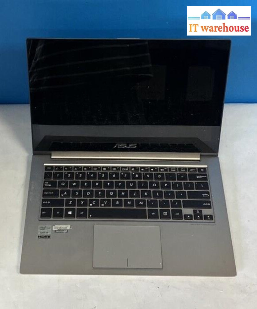 Asus Ux31A 13.3’ Laptop With I7-3517U Cpu / 4Gb Ram (Bad Screen As Is Read) ~