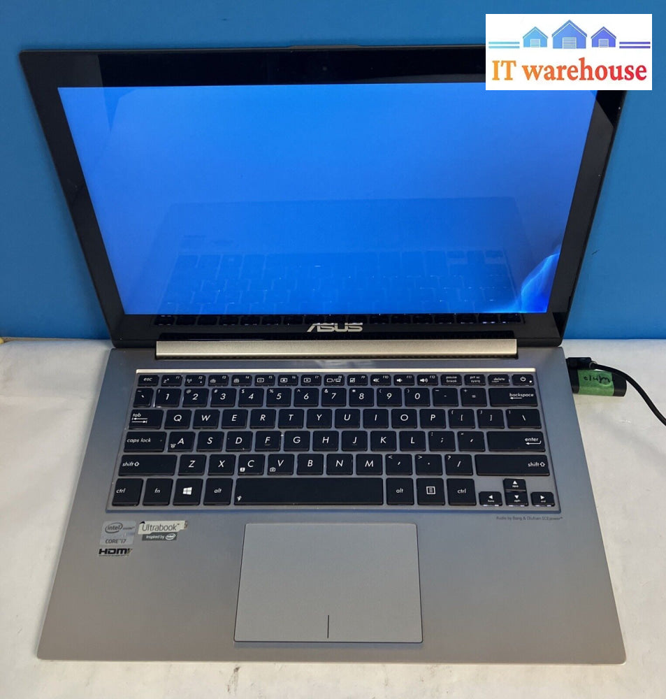 Asus Ux31A 13.3’ Laptop With Intel I7-3517U Cpu / 4Gb Ram (Bad Screen As Is) ~