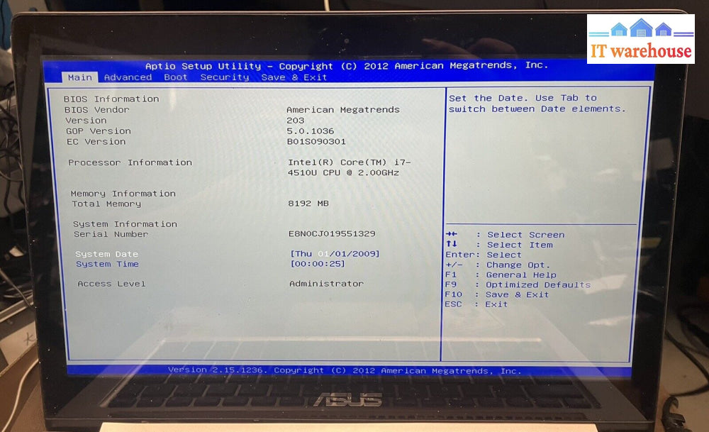 ~ Asus Zenbook 14’ Lcd Screen Display Tested/Working (Read)