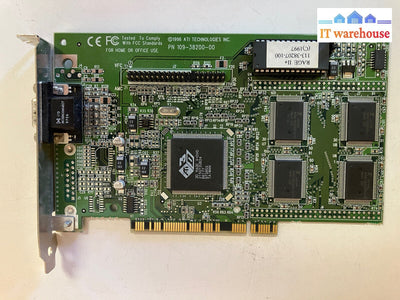 ~ Ati 109-38200-00 3D Rage Ii + Mach64 4Mb Video Card P/N 1023821000