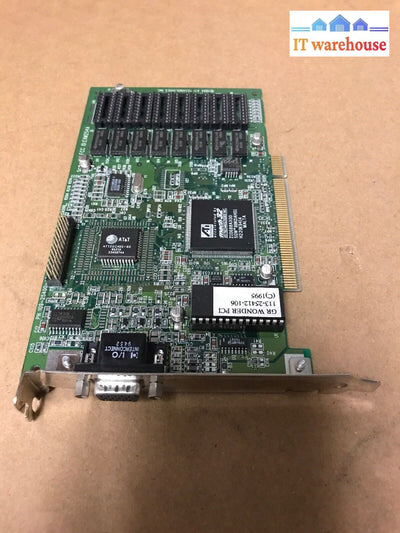 Ati Mach64 Graphics Card Pn 109-25400-43 Video