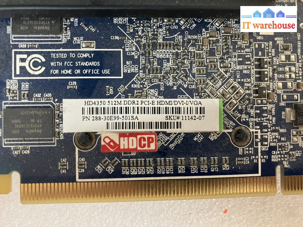 ~ Ati Radeon Hd4350 Pci-E Video Card 512M Ddr2 Vga Dvi Hdmi 288-30E99-501Sa