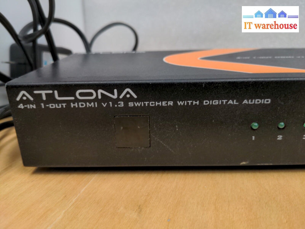 - Atlona At-Hd41 D 4-In 1-Out Hdmi 4 To 1 Switcher W/ Digital Audio Tested