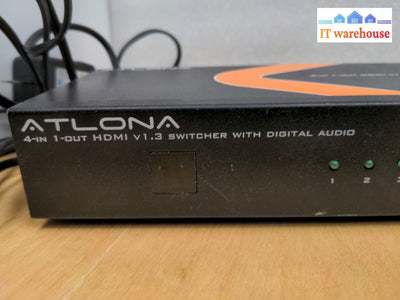 - Atlona At-Hd41 D 4-In 1-Out Hdmi 4 To 1 Switcher W/ Digital Audio Tested