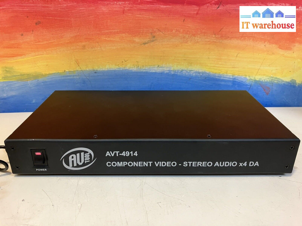 ~Av Tool Avt-4914 Hdtv Component Video Stereo Audio X4 Da Distribution Amplifier